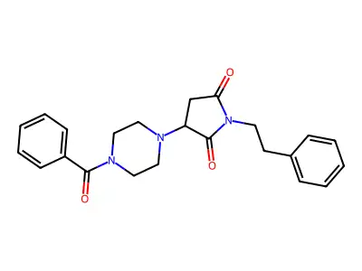3-(4-Benzoylpiperazin-1-yl)-1-phenethylpyrrolidine-2,5-dione structure
