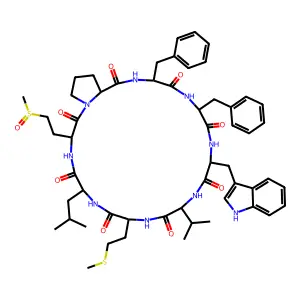 Cyclolinopeptide I structure