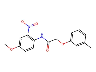 N-(4-methoxy-2-nitrophenyl)-2-(3-methylphenoxy)acetamide structure