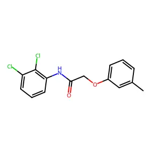 N-(2,3-dichlorophenyl)-2-(3-methylphenoxy)acetamide structure