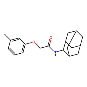 N-(2-adamantyl)-2-(3-methylphenoxy)acetamide structure