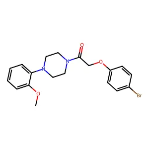 2-(4-Bromophenoxy)-1-[4-(2-methoxyphenyl)piperazin-1-yl]ethanone structure