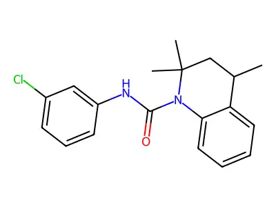 N-(3-chlorophenyl)-2,2,4-trimethyl-3,4-dihydroquinoline-1(2H)-carboxamide structure