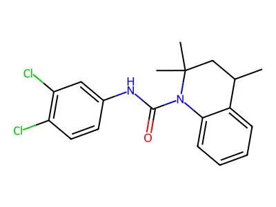 N-(3,4-dichlorophenyl)-2,2,4-trimethyl-3,4-dihydroquinoline-1(2H)-carboxamide structure