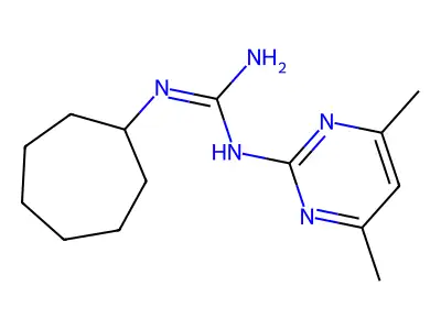 1-Cycloheptyl-3-(4,6-dimethylpyrimidin-2-yl)guanidine structure