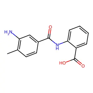 2-[(3-Amino-4-methylbenzoyl)amino]benzoic acid structure