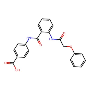 4-({2-[(2-Phenoxyacetyl)amino]benzoyl}amino)benzoic acid structure