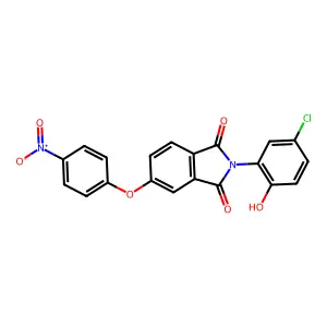 2-(5-Chloro-2-hydroxyphenyl)-5-(4-nitrophenoxy)isoindole-1,3-dione structure