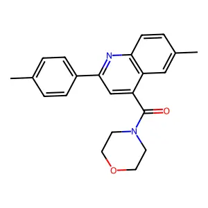 [6-Methyl-2-(4-methylphenyl)quinolin-4-yl]-morpholin-4-ylmethanone structure