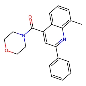 8-Methyl-4-(4-morpholinylcarbonyl)-2-phenylquinoline structure