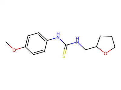 1-(4-Methoxyphenyl)-3-(oxolan-2-ylmethyl)thiourea structure