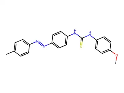N-(4-Methoxyphenyl)-N'-[4-[2-(4-methylphenyl)diazenyl]phenyl]thiourea structure