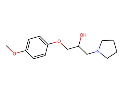 1-(4-Methoxyphenoxy)-3-pyrrolidin-1-ylpropan-2-ol structure