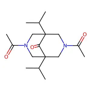 3,7-Diacetyl-1,5-diisopropyl-3,7-diazabicyclo[3.3.1]nonan-9-one structure
