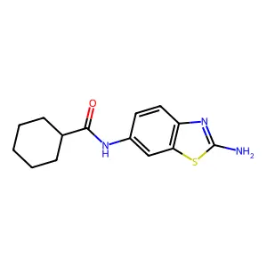 N-(2-Aminobenzo[d]thiazol-6-yl)cyclohexanecarboxamide structure