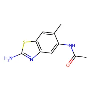 N-(2-Amino-6-methyl-benzothiazol-5-yl)-acetamide structure