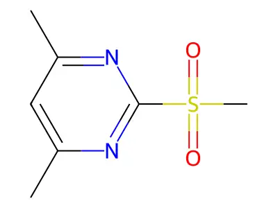 4,6-Dimethyl-2-methylsulfonylpyrimidine structure