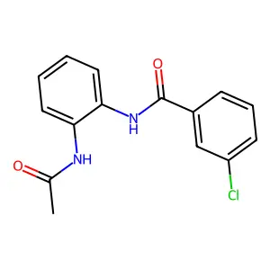 N-(2-乙酰氨基苯基)-3-氯苯甲酰胺 structure