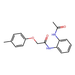 N-[2-(acetylamino)phenyl]-2-(4-methylphenoxy)acetamide structure