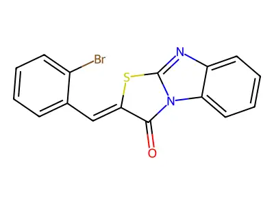 2-[(2-Bromophenyl)methylidene]-[1,3]thiazolo[3,2-a]benzimidazol-1-one structure