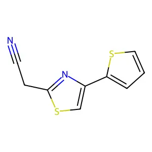 2-(4-(Thiophen-2-yl)thiazol-2-yl)acetonitrile structure
