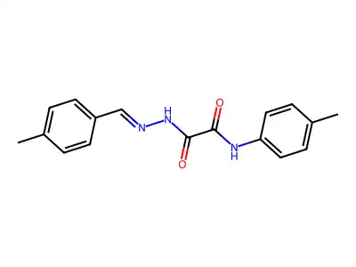 2-(2-(4-Methylbenzylidene)hydrazino)-N-(4-methylphenyl)-2-oxoacetamide structure