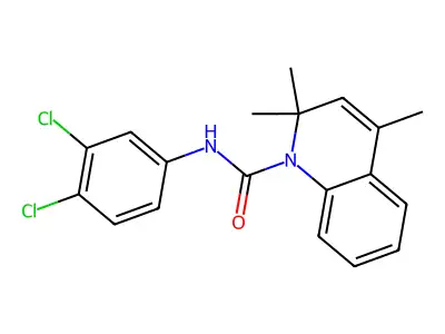 N-(3,4-dichlorophenyl)-2,2,4-trimethylquinoline-1(2H)-carboxamide structure