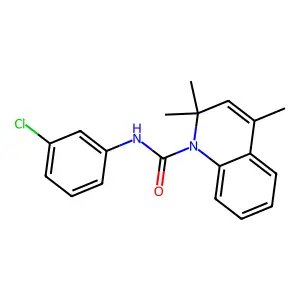 N-(3-chlorophenyl)-2,2,4-trimethylquinoline-1(2H)-carboxamide structure