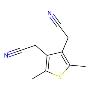 3,4-Thiophenediacetonitrile, 2,5-dimethyl- structure