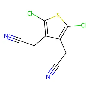 2,2'-(2,5-Dichlorothiene-3,4-diyl)diacetonitrile structure