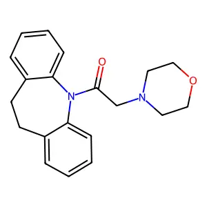 1-(5,6-Dihydrobenzo[b][1]benzazepin-11-yl)-2-morpholin-4-ylethanone structure