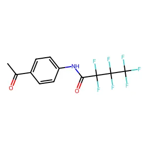N-(4-acetylphenyl)-2,2,3,3,4,4,4-heptafluorobutanamide structure