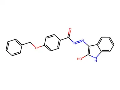 3-((4-Benzyloxybenzoyl)hydrazidyl)-2-oxoindoline structure