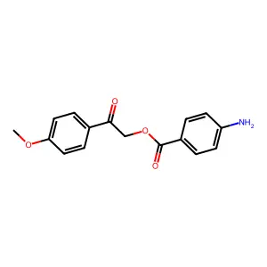 2-(4-Methoxyphenyl)-2-oxoethyl 4-aminobenzoate structure
