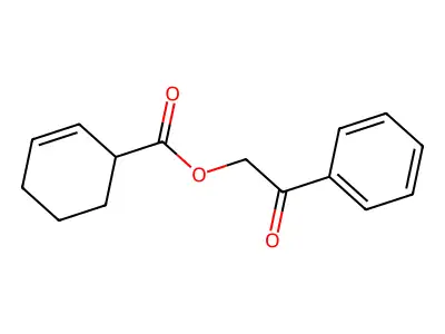 Phenacyl cyclohex-2-ene-1-carboxylate structure