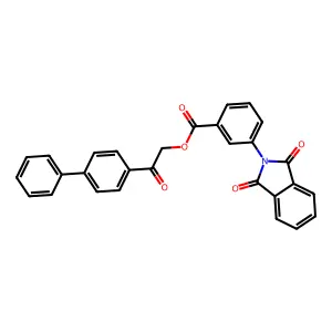 [2-Oxo-2-(4-phenylphenyl)ethyl] 3-(1,3-dioxoisoindol-2-yl)benzoate structure