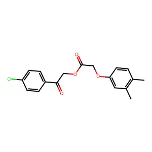 2-(4-Chlorophenyl)-2-oxoethyl (3,4-dimethylphenoxy)acetate structure