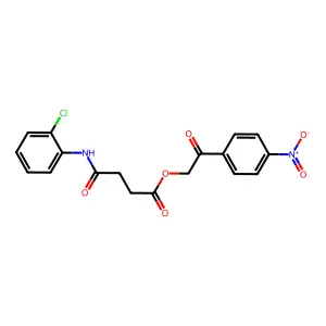 2-{4-Nitrophenyl}-2-oxoethyl 4-(2-chloroanilino)-4-oxobutanoate structure