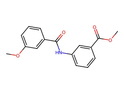 Methyl 3-[(3-methoxybenzoyl)amino]benzoate structure