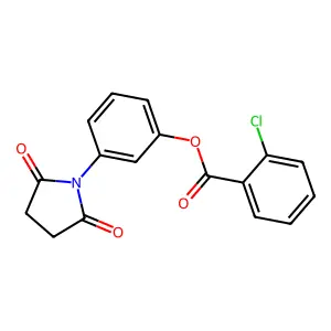 3-(2,5-Dioxo-1-pyrrolidinyl)phenyl 2-chlorobenzoate structure