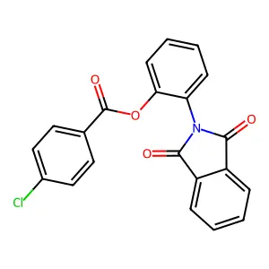 2-(1,3-dioxo-1,3-dihydro-2H-isoindol-2-yl)phenyl 4-chlorobenzoate structure