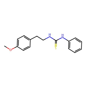 1-[2-(4-Methoxyphenyl)ethyl]-3-phenylthiourea structure