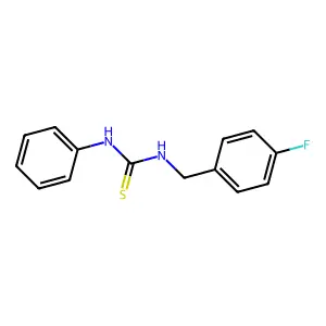 1-(4-Fluorobenzyl)-3-phenylthiourea structure