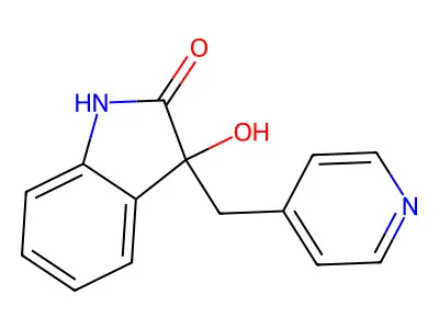 3-hydroxy-3-(4-pyridinylmethyl)-1,3-dihydro-2H-indol-2-one structure
