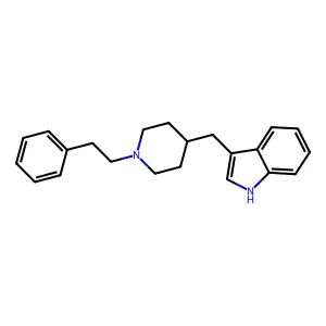 Indole, 3-(1-phenethyl-4-piperidylmethyl)- structure