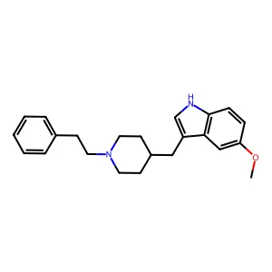 Indole, 5-methoxy-3-(1-phenethyl-4-piperidyl)methyl- structure