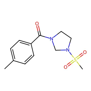 (3-Methanesulfonyl-imidazolidin-1-yl)-p-tolyl-methanone structure