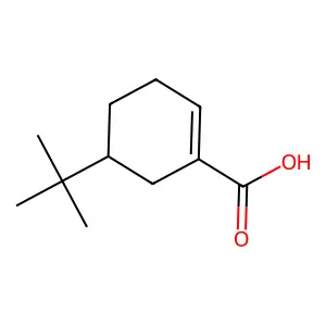 5-Tert-butylcyclohexene-1-carboxylic acid structure