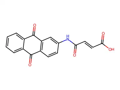 4-[(9,10-Dioxo-2-anthryl)amino]-4-oxo-but-2-enoic acid structure