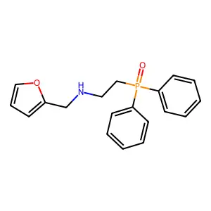2-diphenylphosphoryl-N-(furan-2-ylmethyl)ethanamine structure